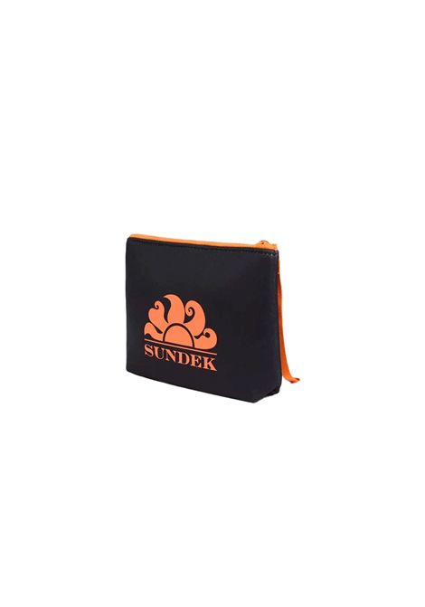 Sundek in Neoprene Clutch Bag Black Unisex SUNDEK | Pochette | AM618ABNP300-00401