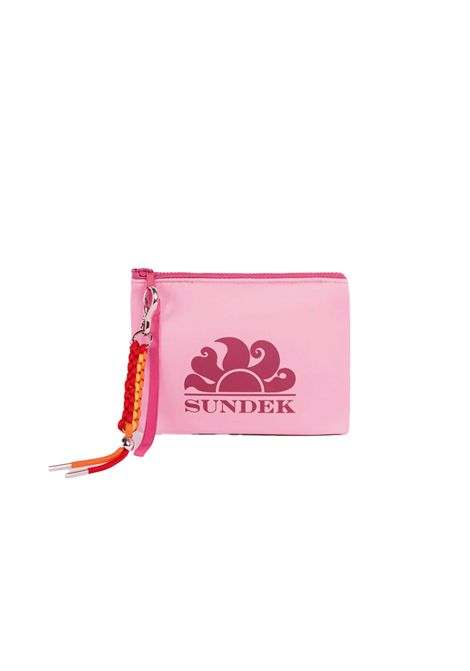 Sundek in Neoprene Clutch Bag Camelia Pink Unisex SUNDEK | Pochette | AM618ABNP300-23901