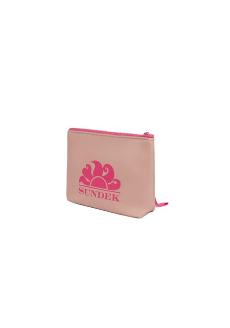 Sundek in Neoprene Clutch Bag Durian Powder Pink Unisex SUNDEK | Pochette | AM618ABNP300-A7201