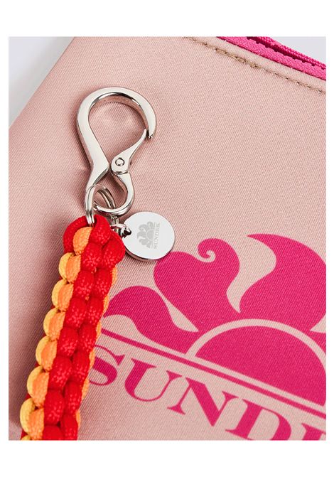 Sundek in Neoprene Clutch Bag Durian Powder Pink Unisex SUNDEK | Pochette | AM618ABNP300-A7201