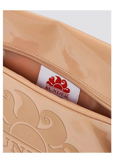 Pochette Sundek con Moschettone Beige Durian Donna SUNDEK | Pochette | AW416ABPV400-A7200