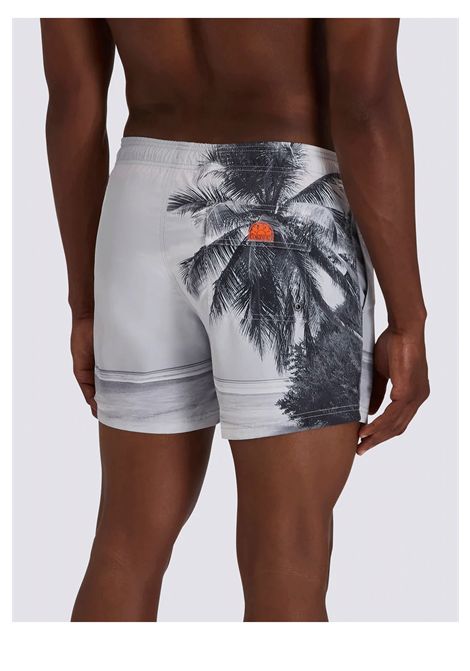 Sundek L.A Dream Print Short Swimsuit White Silver Men SUNDEK | Swimwear | M633BDRT49L-0209L