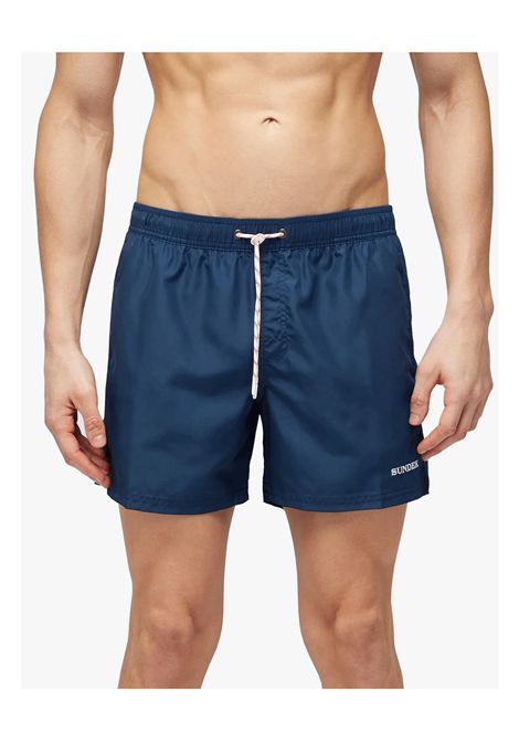 Costume Sundek Corto con Vita Elastica in Poliestere Riciclato Repreve Blu Navy Uomo SUNDEK | Costumi | M734BDRT300-00700