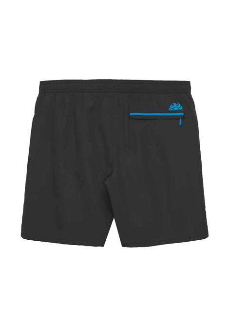 Sundek Piping Long Swimsuit Black Men SUNDEK | Swimwear | M747BDRT300-00401