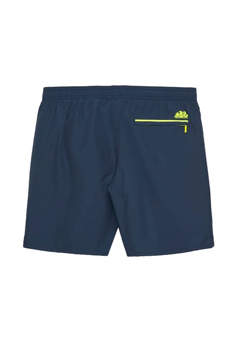 Sundek Piping Long Swimsuit Navy Blue Men SUNDEK | Swimwear | M747BDRT300-00701