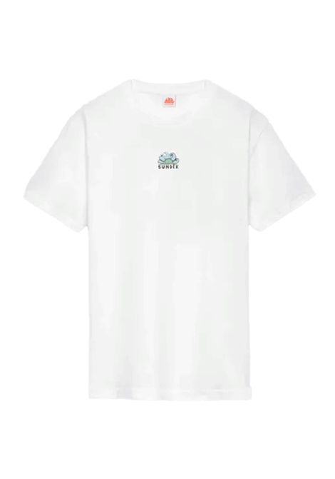 T-shirt Sundek Tidal Surfer Bianco Uomo SUNDEK | T-shirt | M769TEJ78JI-006JI