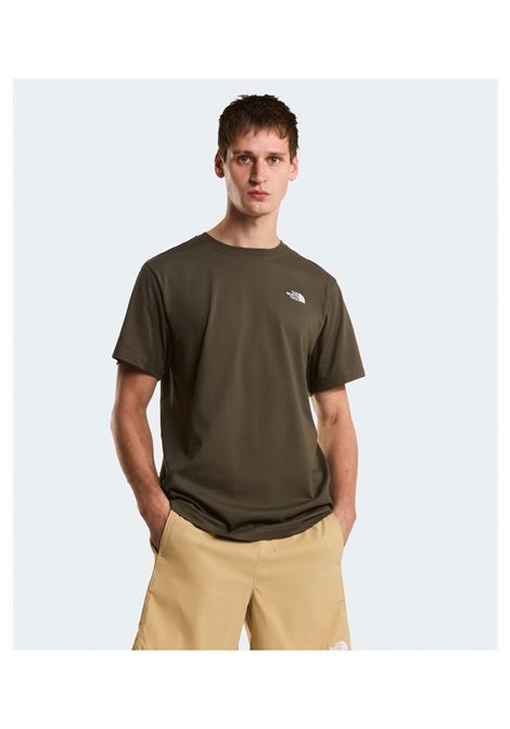 The North Face Evolution Simple Dome Regular T-shirt Taupe Green Men THE NORTH FACE | T-shirt | NF0A8CZ2-21L