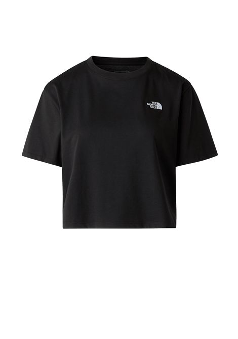 The North Face Evolution Simple Dome Cropped Relaxed T-shirt Black Women THE NORTH FACE | T-shirt | NF0A8FDH-JK3
