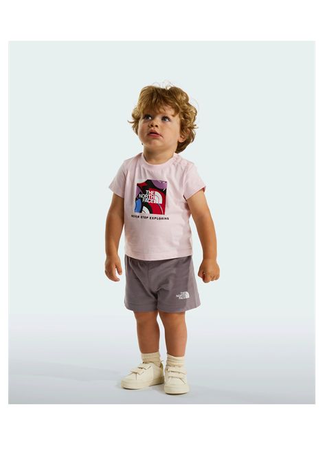 The North Face Box Play Regular Short Set Powder Pink Infant THE NORTH FACE | Set | NF0A8G1D-MC1