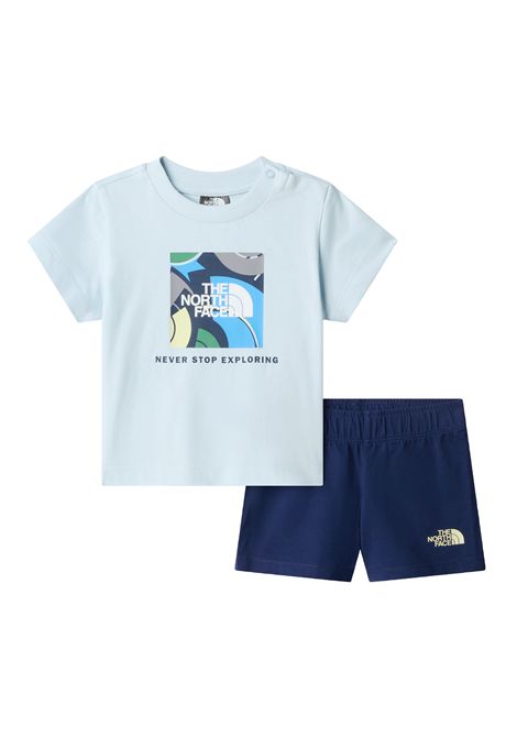 The North Face Box Play Regular Short Set Ocean Blue Infant THE NORTH FACE | Set | NF0A8G1D-MC8