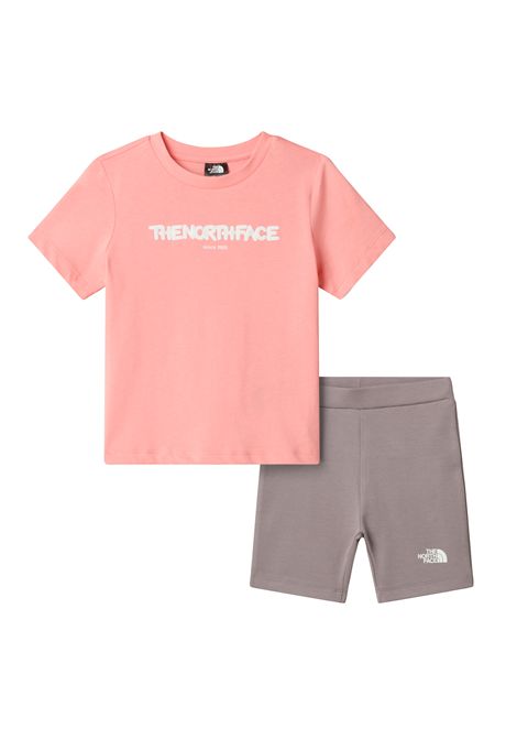 Set The North Face Bubble Logo Regular Leggings Rosa Corallo Bambini THE NORTH FACE | Set | NF0A8G1K-MAO