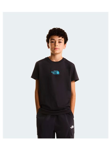 The North Face Liquid Logo Tee Black Junior THE NORTH FACE | T-shirt | NF0A8G1W-JK3