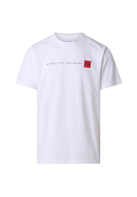 T-shirt The North Face Never Stop Exploring Regular Graphic Bianco Uomo THE NORTH FACE | T-shirt | NF0A8GUV-FN4