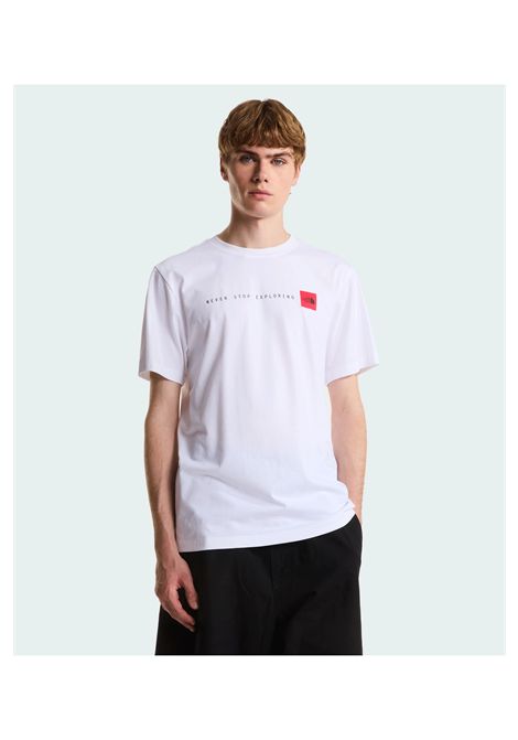 T-shirt The North Face Never Stop Exploring Regular Graphic Bianco Uomo THE NORTH FACE | T-shirt | NF0A8GUV-FN4