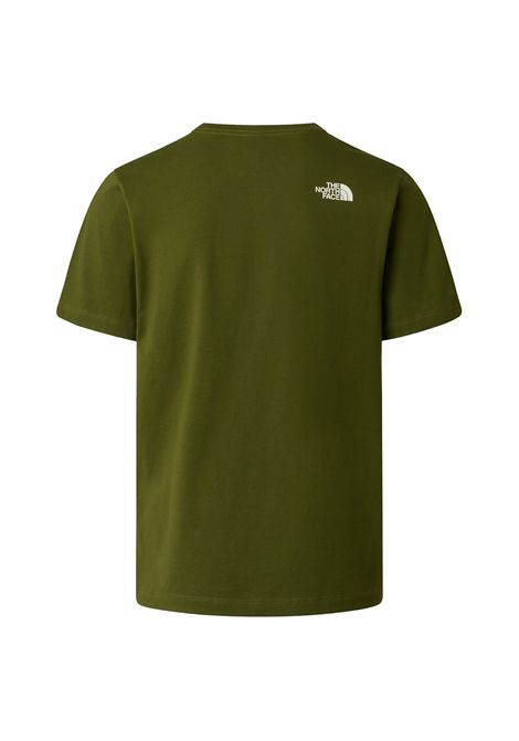 T-shirt The North Face Mountain Line Regular Graphic Verde Scuro Uomo THE NORTH FACE | T-shirt | NF0A8GUX-BRI