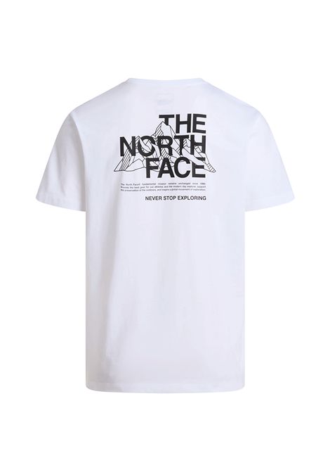T-shirt The North Face Mountain Sketch Regular Graphic Bianco Uomo THE NORTH FACE | T-shirt | NF0A8GUZ-FN4