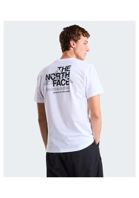 T-shirt The North Face Mountain Sketch Regular Graphic Bianco Uomo THE NORTH FACE | T-shirt | NF0A8GUZ-FN4