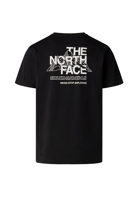 T-shirt The North Face Mountain Sketch Regular Graphic Nero Uomo THE NORTH FACE | T-shirt | NF0A8GUZ-JK3