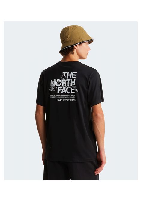 T-shirt The North Face Mountain Sketch Regular Graphic Nero Uomo THE NORTH FACE | T-shirt | NF0A8GUZ-JK3