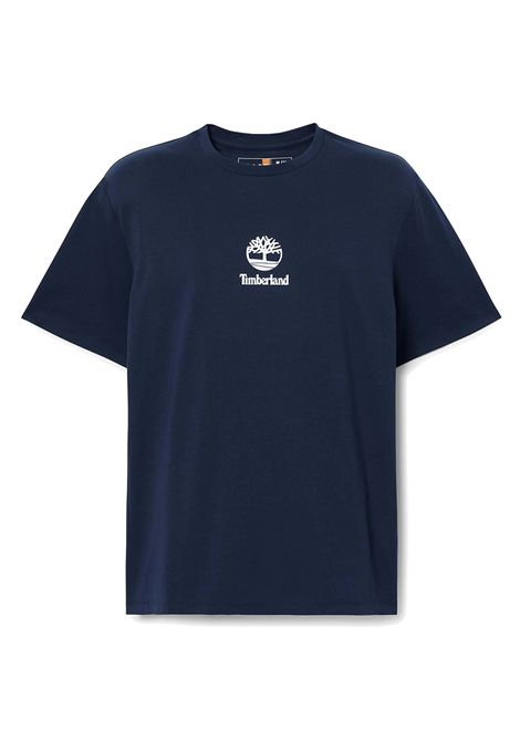 Timberland Print Stack Logo T-shirt Blue Men TIMBERLAND | T-shirt | TB0A6WWT-4331