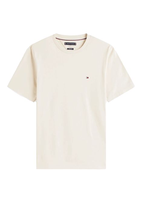 T-shirt Tommy Hilfiger Essential Seasonal Regular Fit Newsprint Beige Uomo TOMMY HILFIGER | T-shirt | MW0MW39995-ACG