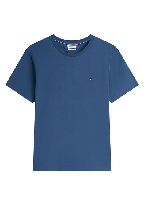 T-shirt Tommy Hilfiger Essential Seasonal Regular Fit Aegean Sea Uomo TOMMY HILFIGER | T-shirt | MW0MW39995-DBZ