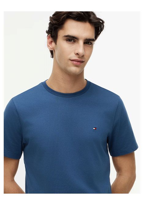 T-shirt Tommy Hilfiger Essential Seasonal Regular Fit Aegean Sea Uomo TOMMY HILFIGER | T-shirt | MW0MW39995-DBZ