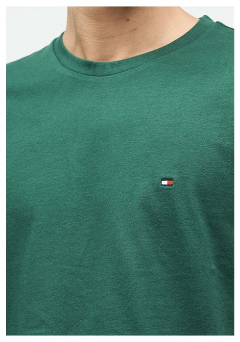 T-shirt Tommy Hilfiger Essential Seasonal Regular Fit Verde Uomo TOMMY HILFIGER | T-shirt | MW0MW39995-L2N