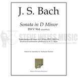 Bach-Sonata in d minor, BWV 964 (doubtful), arr. Bartlett-M