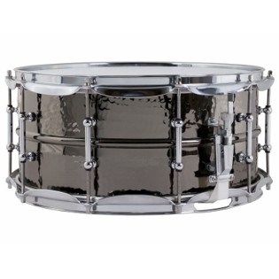 Ludwig Black Beauty Hammered Snare Drum with Tube Lugs - 14x6.5