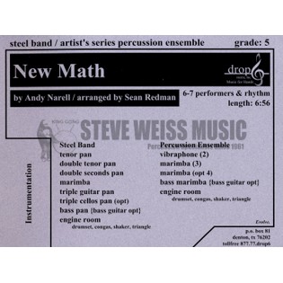 Narell-New Math arr. Redman (SP)-steel band/2V/3M/BM/P