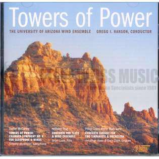 McCarthy/Glass/Plog-Towers of Power (CD) (includes Concerto Fantasy for Two Timpanists/orch)