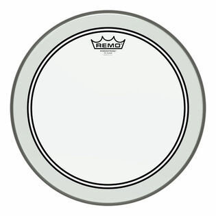 Remo Powerstroke 3 Drum Head - Clear with Clear Dot