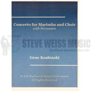 Koshinski-Concerto for Marimba and Choir (with Percussion) (SP)-M/P/Choir