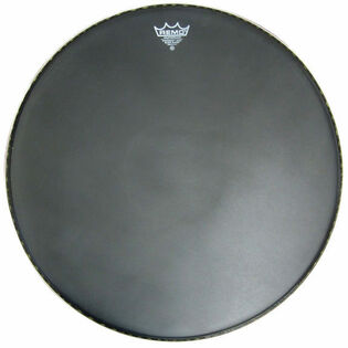 Remo 30" Powermax Black Suede Marching Bass Drum Head with Small Crown Logo