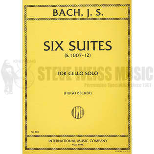 Bach-Six Suites for Cello, S. 1007-1012 ed. Becker-M
