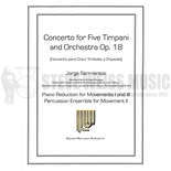 Sarmientos-Concerto for Five Timpani and Orchestra (Piano  reduction w/perc. ens.) (SP)-5T/P/PN