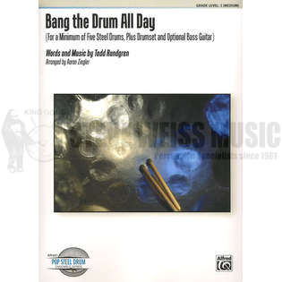 Rundgren-Bang the Drum All Day arr. Ziegler (SP)-Steel drs./DS/BG
