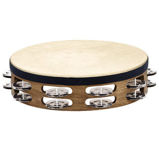 Meinl 10" Traditional Double Row Tambourine - Steel Jingles