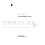 Feldman-Bass Clarinet and Percussion (S-n3) 2V/2T/P/BCL