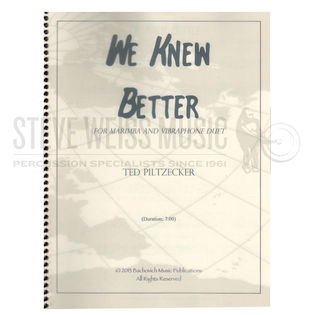 Piltzecker-We Knew Better (SP)-V/M