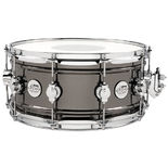 DW Design Series Black Nickel Over Brass Snare Drum - 14x6.5