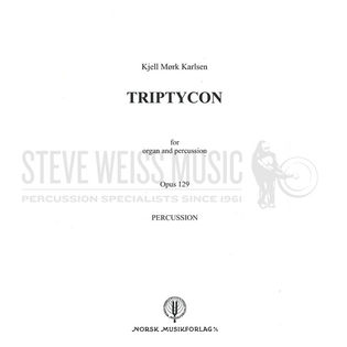 Karlsen-Triptycon Op. 129 (Percussion score ONLY)-3B/3Cro /C/3T/P/OR