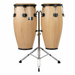 Gon Bops Fiesta Series Conga Set Natural Finish with Stand