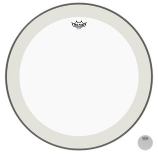Remo Powerstroke 4 Clear Bass Drum Head with Dot