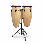 LP Aspire Wood Conga Set with Stand - 11" and 12"