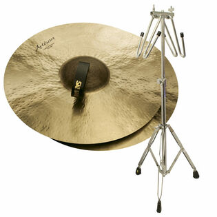 Sabian 18" Artisan Traditional Symphonic Medium Heavy Cymbals with FREE Liberty One Cymbal Cradle Stand