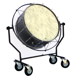 Pyle Percussion Suspended Bass Drum Stand with 5" Casters