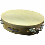 Ron Vaughn 10" Poplar Split-Ring Concert Tambourine with 1" Fluted German Silver Jingles
