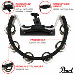 Pearl Percussion Tambourine - Steel Jingle Alternate Picture